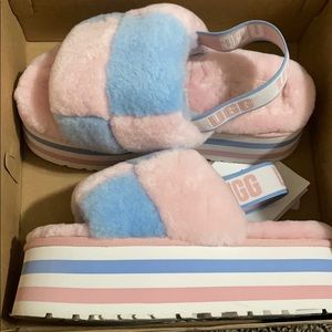 UGGs disco checker slides